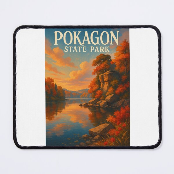 Item preview, Autumn Reflections at Pokagon State Park, Indiana designed and sold by Aryabek.