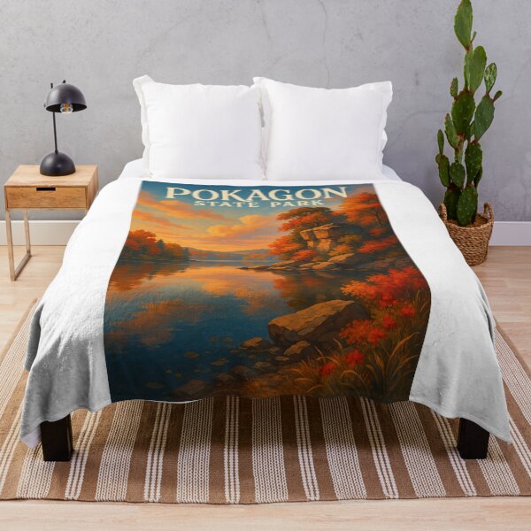 Item preview, Autumn Reflections at Pokagon State Park, Indiana designed and sold by Aryabek.