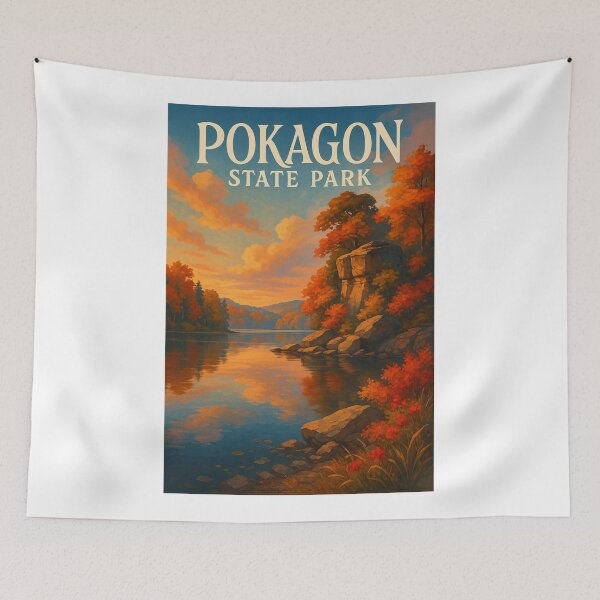 Item preview, Autumn Reflections at Pokagon State Park, Indiana designed and sold by Aryabek.