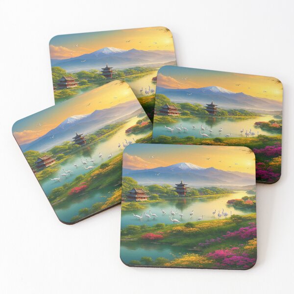 Item preview, Asian Style Landscape designed and sold by DinsignStudio.
