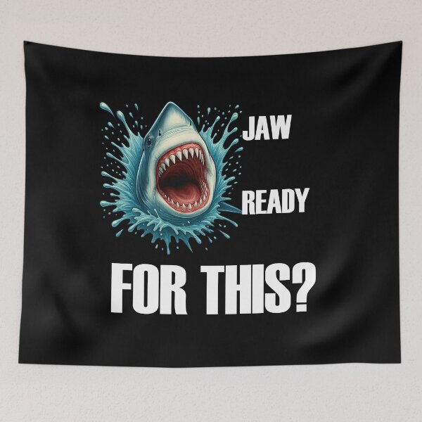 Item preview, Fierce Shark T-Shirt – Jaw Ready For This? designed and sold by LarryMBrown.