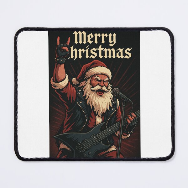 Item preview, Heavy Metal Santa Playing Guitar for Christmas designed and sold by Aryabek.