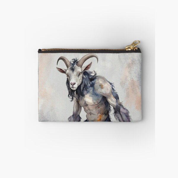 Item preview, Summoned goat demon creepy satanic monster art designed and sold by Vintage Designs +.