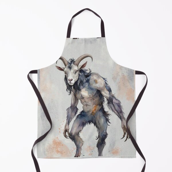 Item preview, Summoned goat demon creepy satanic monster art designed and sold by Vintage Designs +.