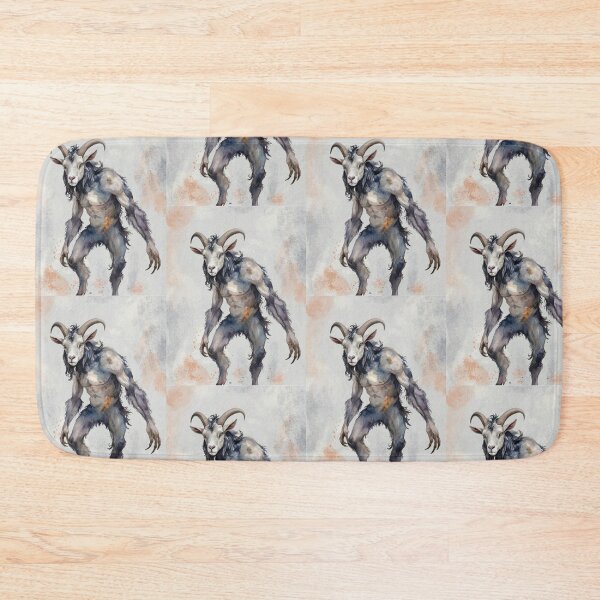 Item preview, Summoned goat demon creepy satanic monster art designed and sold by Vintage Designs +.