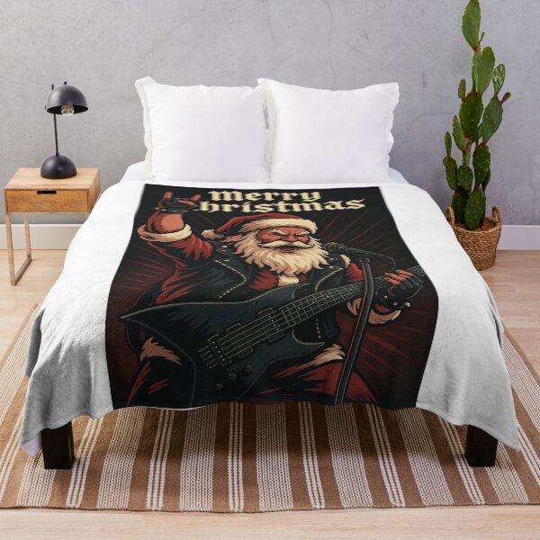 Item preview, Heavy Metal Santa Playing Guitar for Christmas designed and sold by Aryabek.
