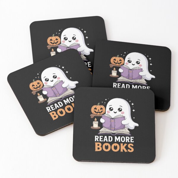 Item preview, Halloween Teacher Women Cute Reading Ghost Read More Books 7  designed and sold by HuValverdeArt.