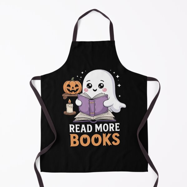 Item preview, Halloween Teacher Women Cute Reading Ghost Read More Books 7 designed and sold by HuValverdeArt.