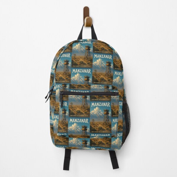 Item preview, Manzanar Historic Site Watchtower and Sierra Nevada Peaks designed and sold by Aryabek.