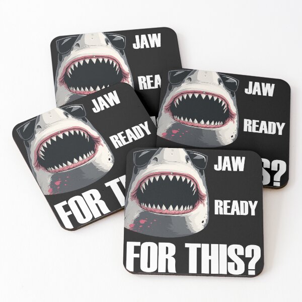 Item preview, Edgy Shark T-Shirt – Jaw Ready For This? designed and sold by LarryMBrown.