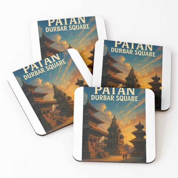 Item preview, Patan Durbar Square Temples at Sunset in Lalitpur, Nepal designed and sold by Aryabek.