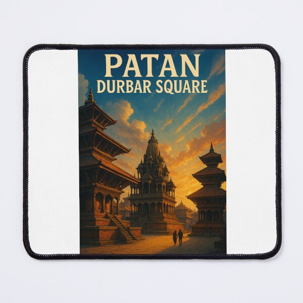 Item preview, Patan Durbar Square Temples at Sunset in Lalitpur, Nepal designed and sold by Aryabek.