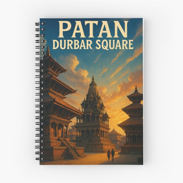 Item preview, Patan Durbar Square Temples at Sunset in Lalitpur, Nepal designed and sold by Aryabek.