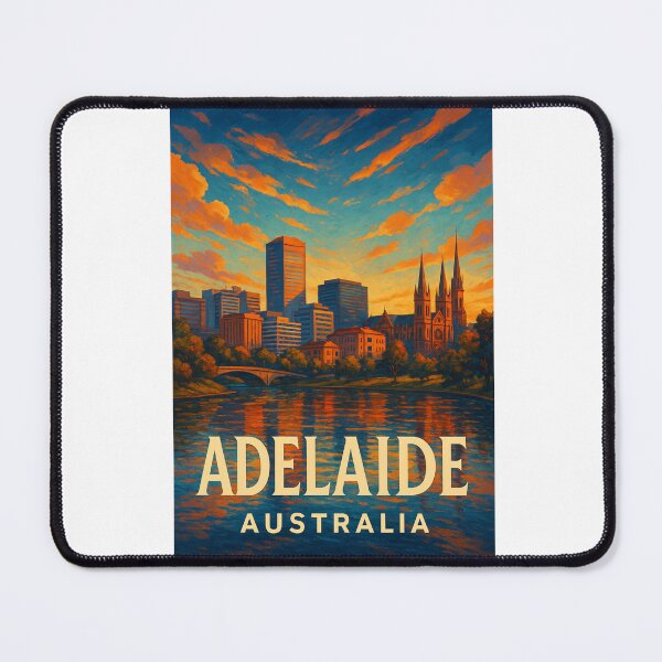 Item preview, Adelaide Skyline and St Peter’s Cathedral at Sunset designed and sold by Aryabek.