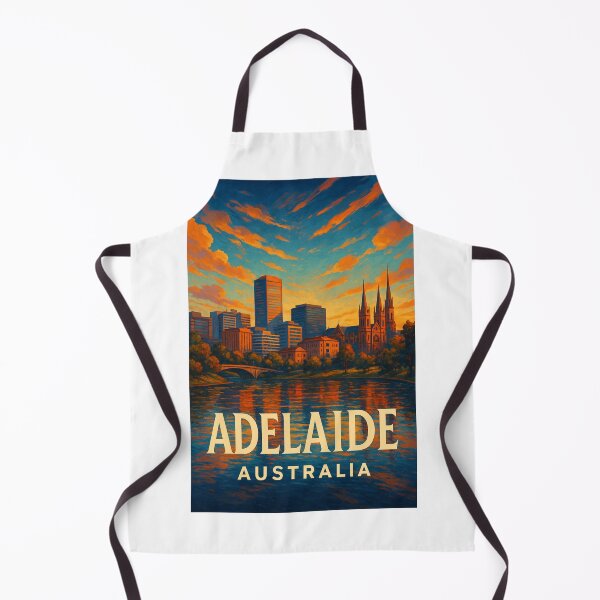 Item preview, Adelaide Skyline and St Peter’s Cathedral at Sunset designed and sold by Aryabek.