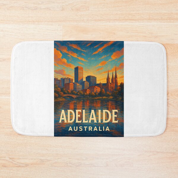 Item preview, Adelaide Skyline and St Peter’s Cathedral at Sunset designed and sold by Aryabek.