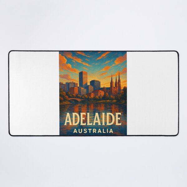Item preview, Adelaide Skyline and St Peter’s Cathedral at Sunset designed and sold by Aryabek.