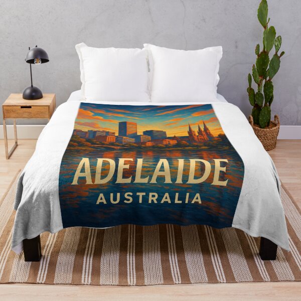 Item preview, Adelaide Skyline and St Peter’s Cathedral at Sunset designed and sold by Aryabek.