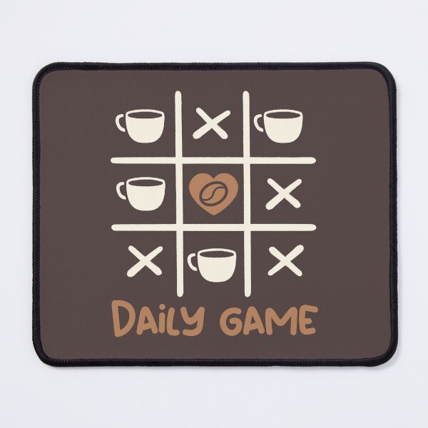 Item preview, Coffee tic tac toe daily game designed and sold by NemiMakeit.
