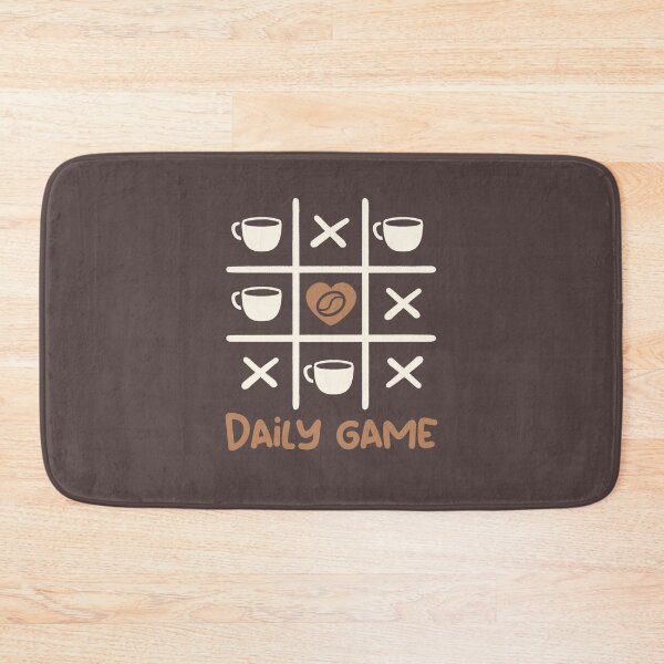 Item preview, Coffee tic tac toe daily game designed and sold by NemiMakeit.