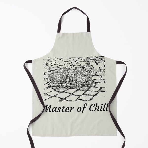 Item preview, Master of Chill Cat Cobblestone Digital Sketch designed and sold by RPrintPulse.