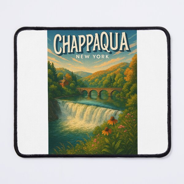 Item preview, Waterfall and Stone Bridge in Chappaqua, New York designed and sold by Aryabek.