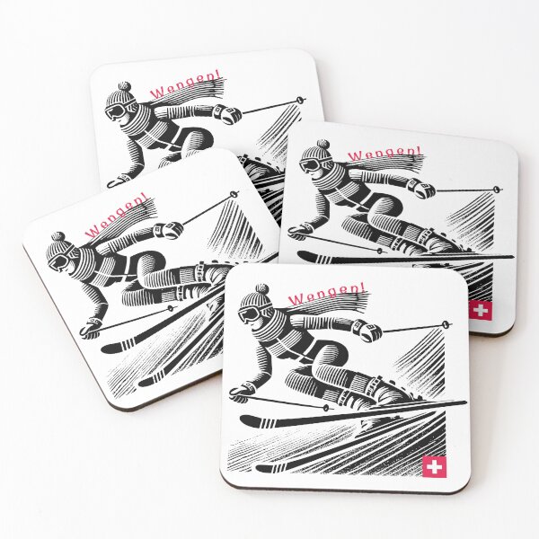 Item preview, Wengen Skiing - Retro Swiss Alps Winter Sports designed and sold by LoveFromWengen.