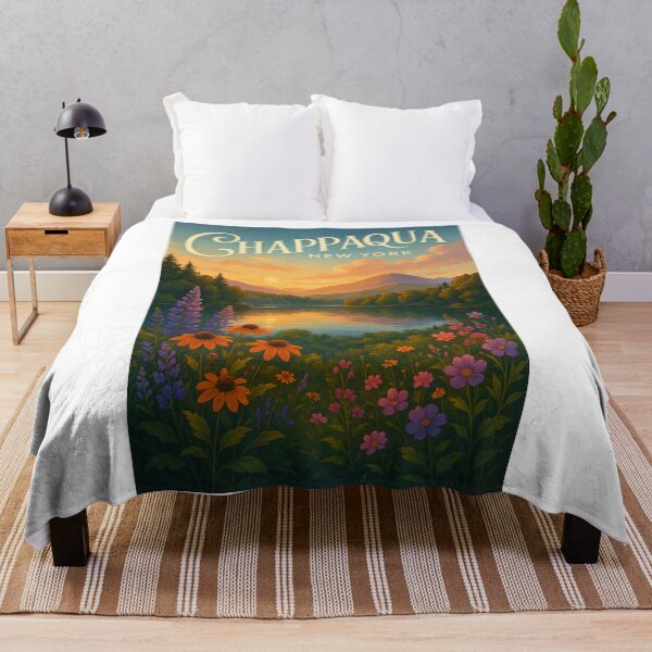 Item preview, Sunset Lake and Wildflowers in Chappaqua, New York designed and sold by Aryabek.