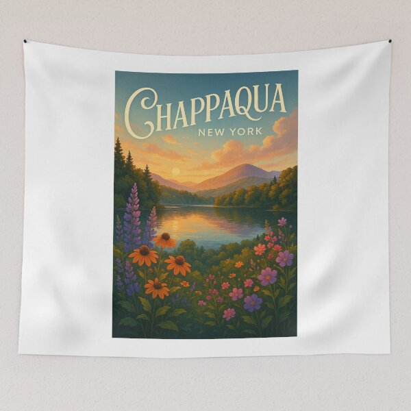 Item preview, Sunset Lake and Wildflowers in Chappaqua, New York designed and sold by Aryabek.