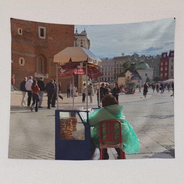 Item preview, Street Food Vendor In Poland designed and sold by ParkesPhotography.