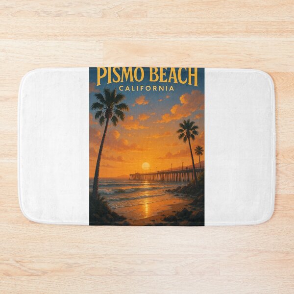 Item preview, Sunset at Pismo Beach Pier on the California Coast designed and sold by Aryabek.