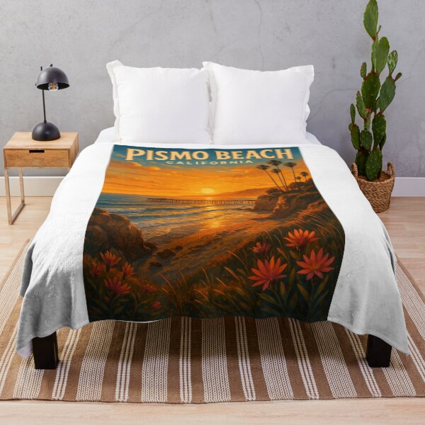 Item preview, Pismo Beach Cliffs and Ocean Sunset in California designed and sold by Aryabek.