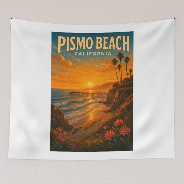 Item preview, Pismo Beach Cliffs and Ocean Sunset in California designed and sold by Aryabek.