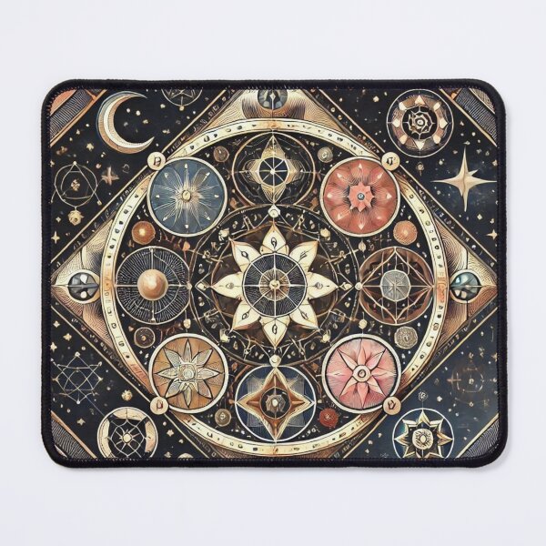 Item preview, Sacred Geometry Cosmic Mandala – Celestial Abstract Pattern Art designed and sold by Dogandesighn.