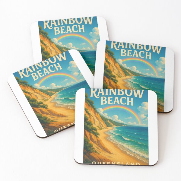 Item preview, Rainbow Beach Cliffs and Shoreline in Queensland, Australia designed and sold by Aryabek.