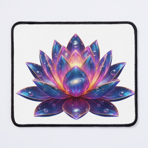 Item preview, Cosmic Lotus Bloom: Galactic Nebula & Spiritual Dewdrop Art designed and sold by MonaRose_Art.
