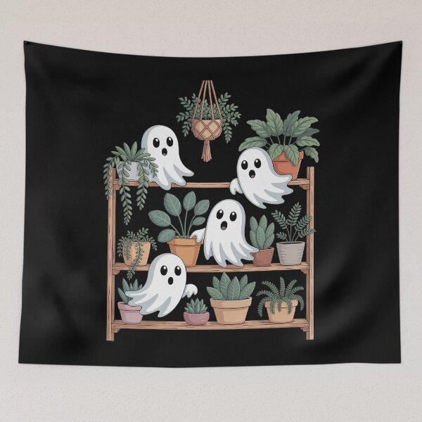 Item preview, Ghost Plants Spooky Season Trick Or Treat Halloween designed and sold by TorjeARTStore.