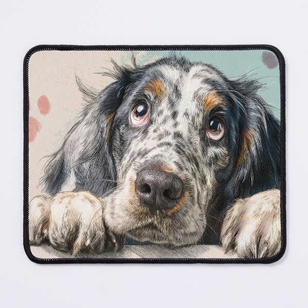 Item preview, English Setter Peeking over Wall 01 designed and sold by Elisabeth Lucas.