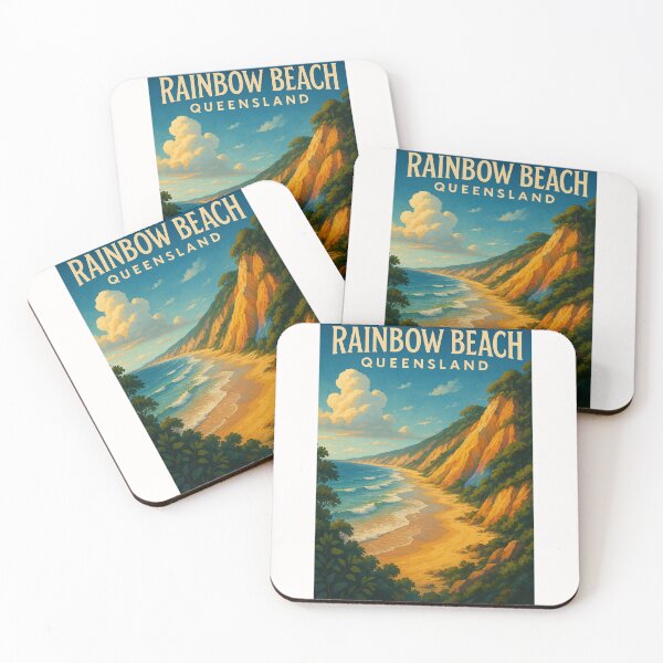 Item preview, Coloured Cliffs of Rainbow Beach, Queensland Coastline designed and sold by Places On Earth.