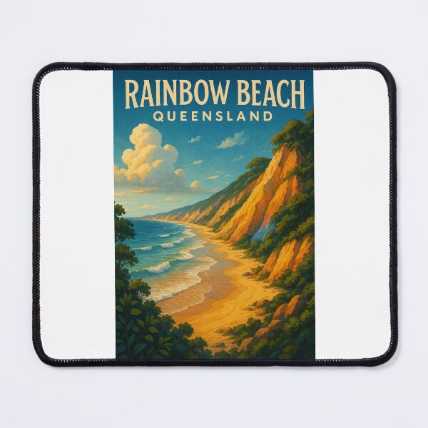 Item preview, Coloured Cliffs of Rainbow Beach, Queensland Coastline designed and sold by Places On Earth.