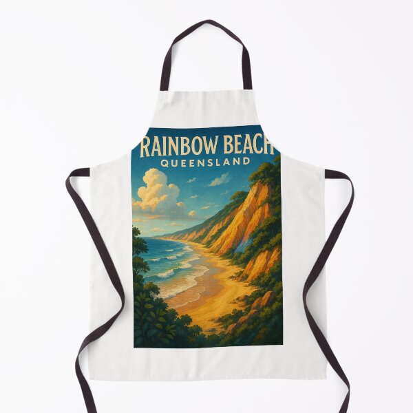 Item preview, Coloured Cliffs of Rainbow Beach, Queensland Coastline designed and sold by Places On Earth.