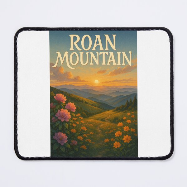 Item preview, Flowering Trail at Sunset on Roan Mountain, Appalachian Highlands designed and sold by Places On Earth.