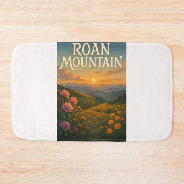 Item preview, Flowering Trail at Sunset on Roan Mountain, Appalachian Highlands designed and sold by Places On Earth.
