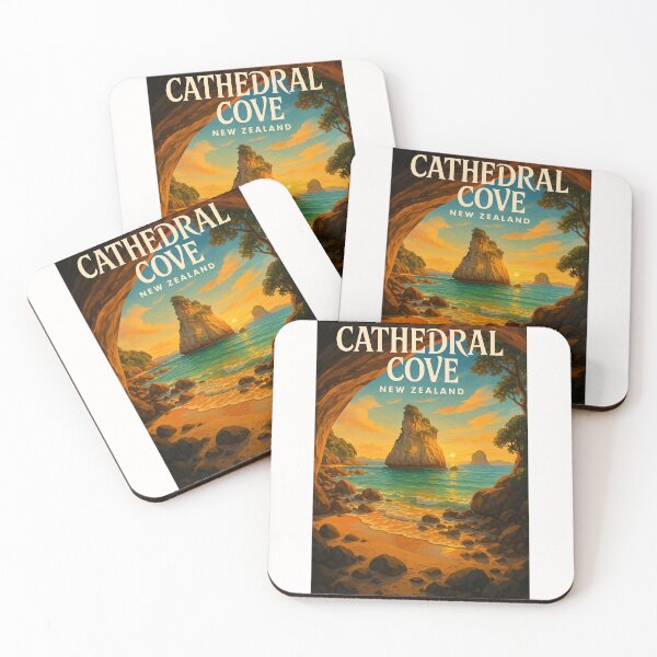 Item preview, Cathedral Cove Sunset View, Coromandel Peninsula, New Zealand designed and sold by Places On Earth.