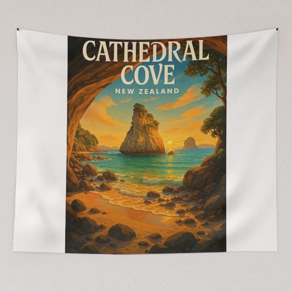 Item preview, Cathedral Cove Sunset View, Coromandel Peninsula, New Zealand designed and sold by Places On Earth.