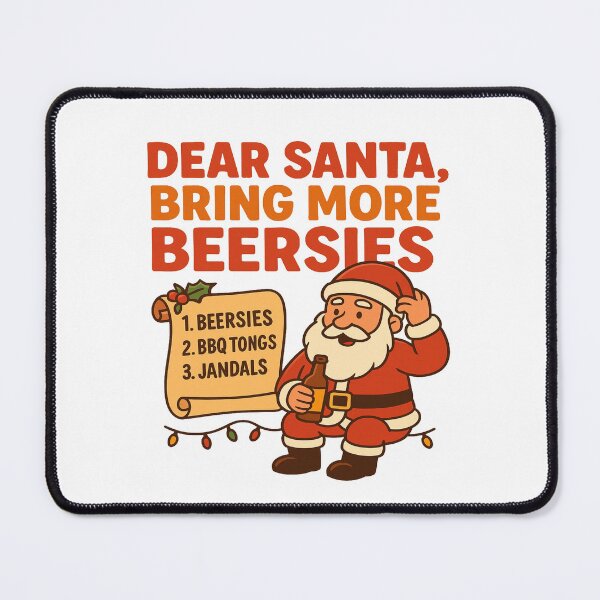 Item preview, Dear Santa bring more Beersies- New Zealand Christmas designed and sold by Globalcitytees.