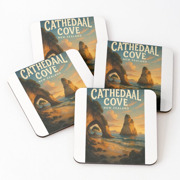 Item preview, Sunset Through Cathedral Cove Arch, Coromandel, New Zealand designed and sold by Places On Earth.