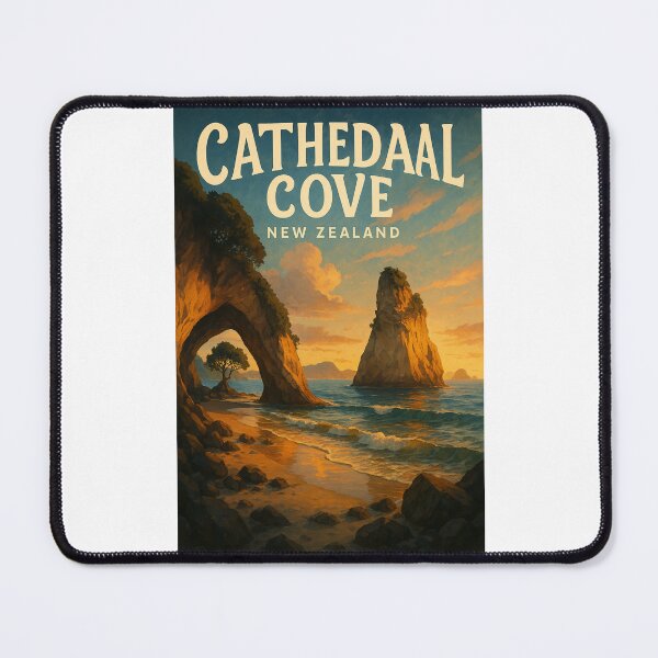 Item preview, Sunset Through Cathedral Cove Arch, Coromandel, New Zealand designed and sold by Places On Earth.