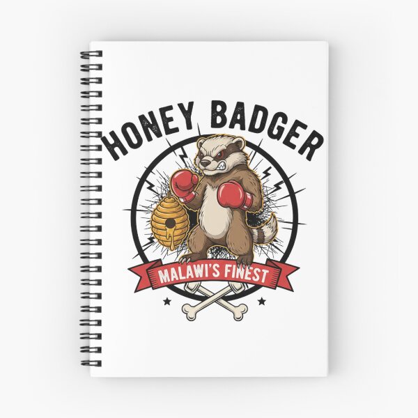 Item preview, Honey Badger Boxer: Relentless & Unstoppable - Fierce Animal Design designed and sold by EverBranz-stor.