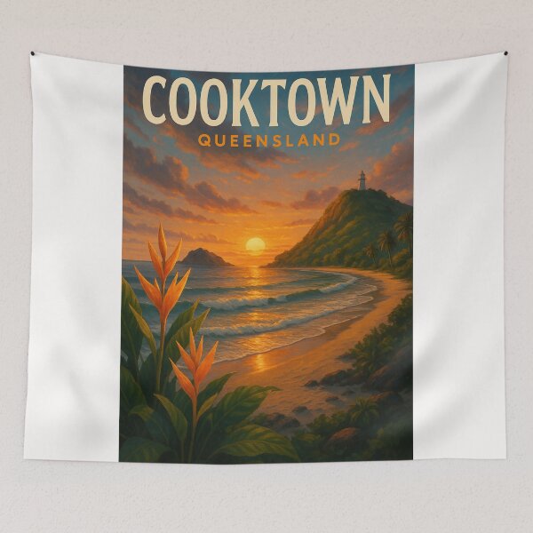 Item preview, Sunset from Grassy Hill, Cooktown Beach, Queensland designed and sold by Places On Earth.